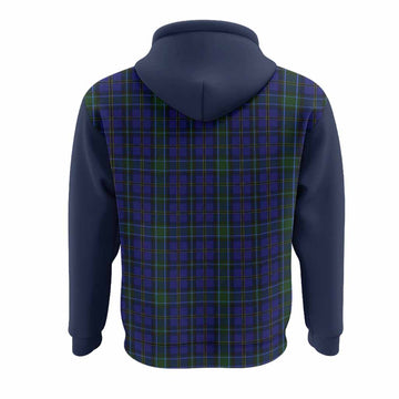 Weir Tartan Accent Hoodie with Family Crest