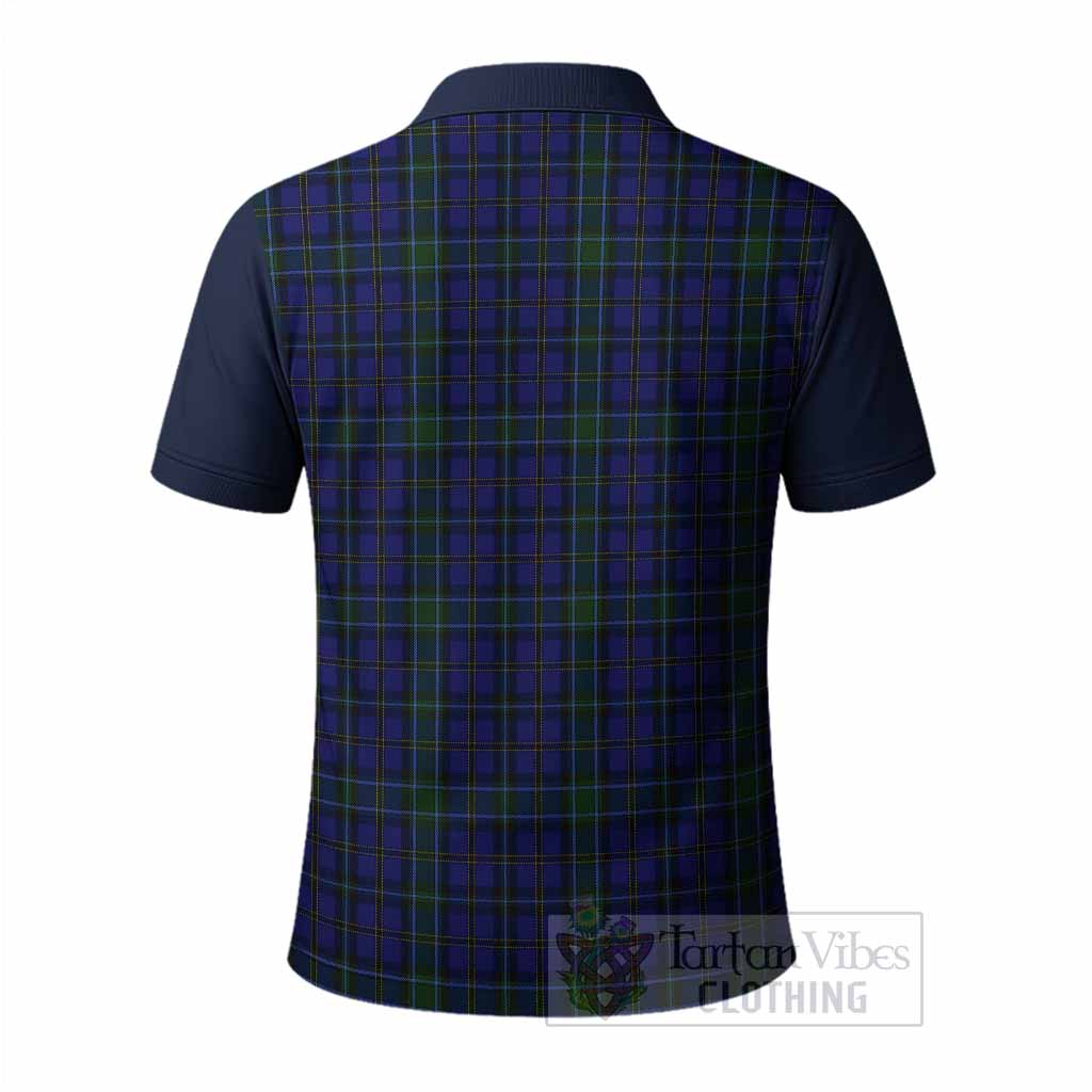 Weir Tartan Accent Polo Shirt with Family Crest