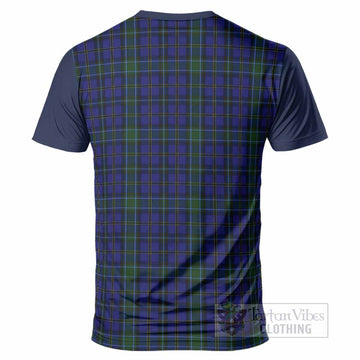 Weir Tartan Accent T-Shirt with Family Crest