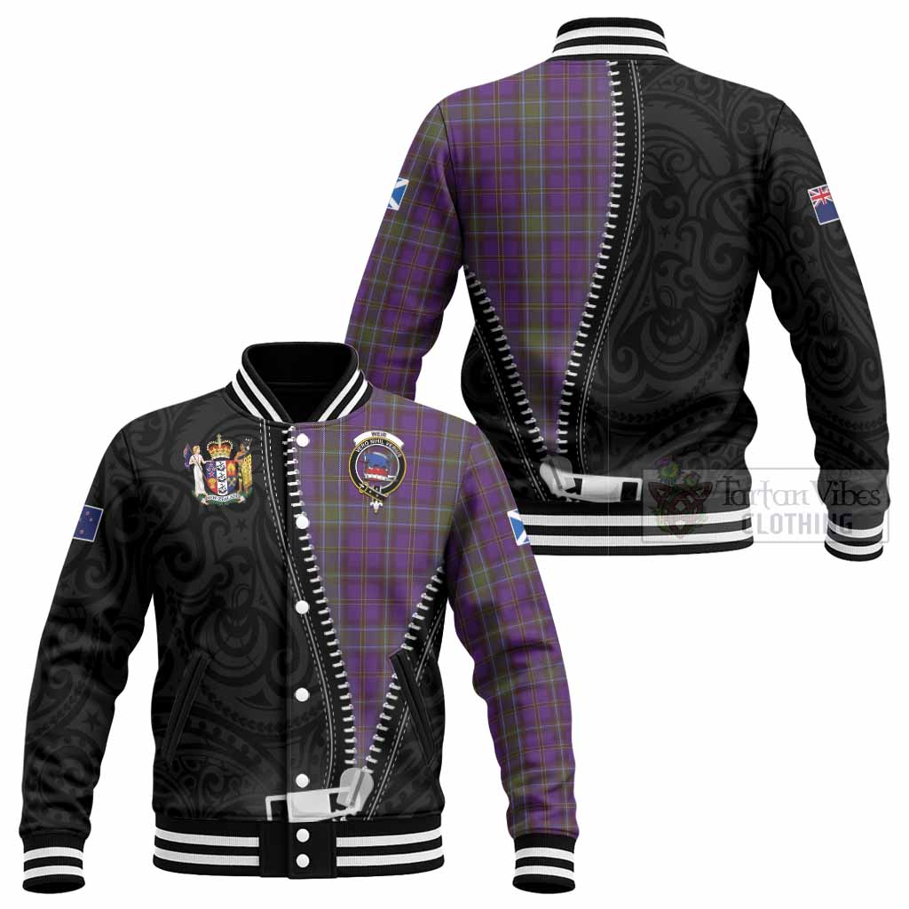 Weir Tartan Baseball Jacket New Zealand Pattern Unique Zipper Stylized