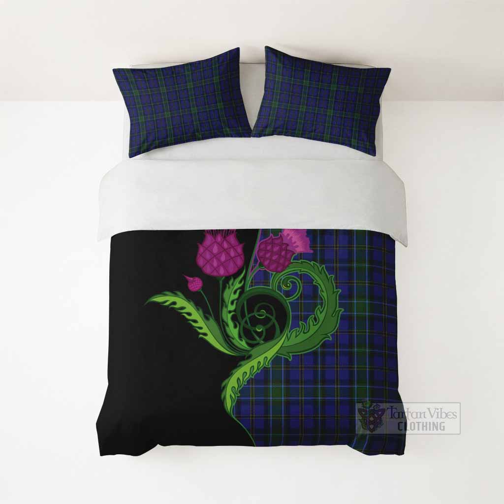 Weir Tartan Bedding Set Traditional Scottish Thistle - Tartan Vibes Clothing