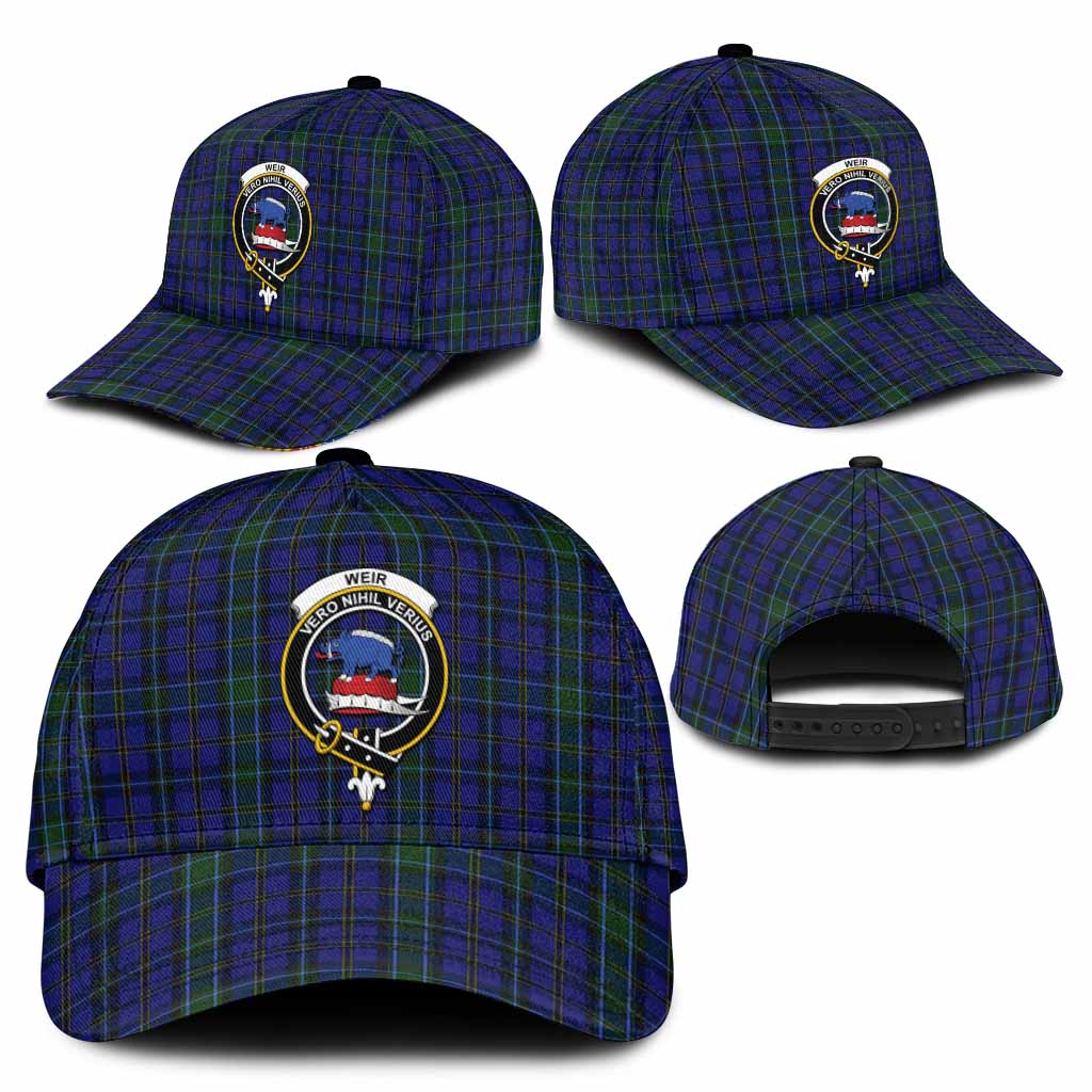 Weir Tartan Classic Cap with Family Crest