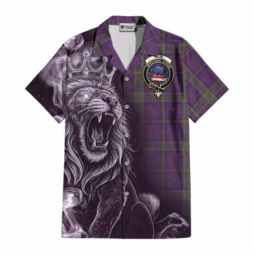 Weir Tartan Cotton Hawaiian Shirt Roaring Lion Heritage