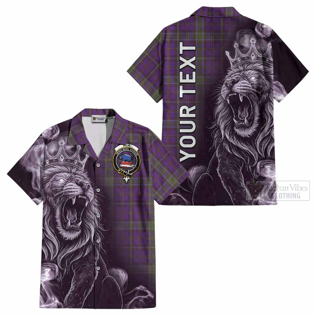 Weir Tartan Cotton Hawaiian Shirt Roaring Lion Heritage