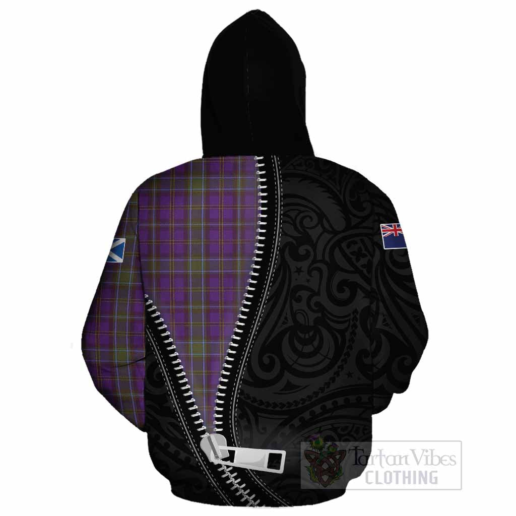 Weir Tartan Cotton Hoodie New Zealand Pattern Unique Zipper Stylized