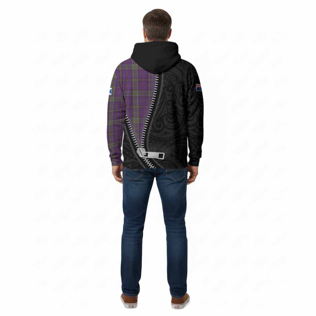 Weir Tartan Cotton Hoodie New Zealand Pattern Unique Zipper Stylized