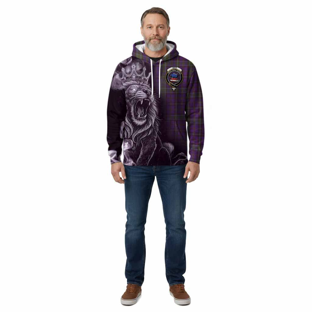 Weir Tartan Cotton Hoodie Roaring Lion Heritage