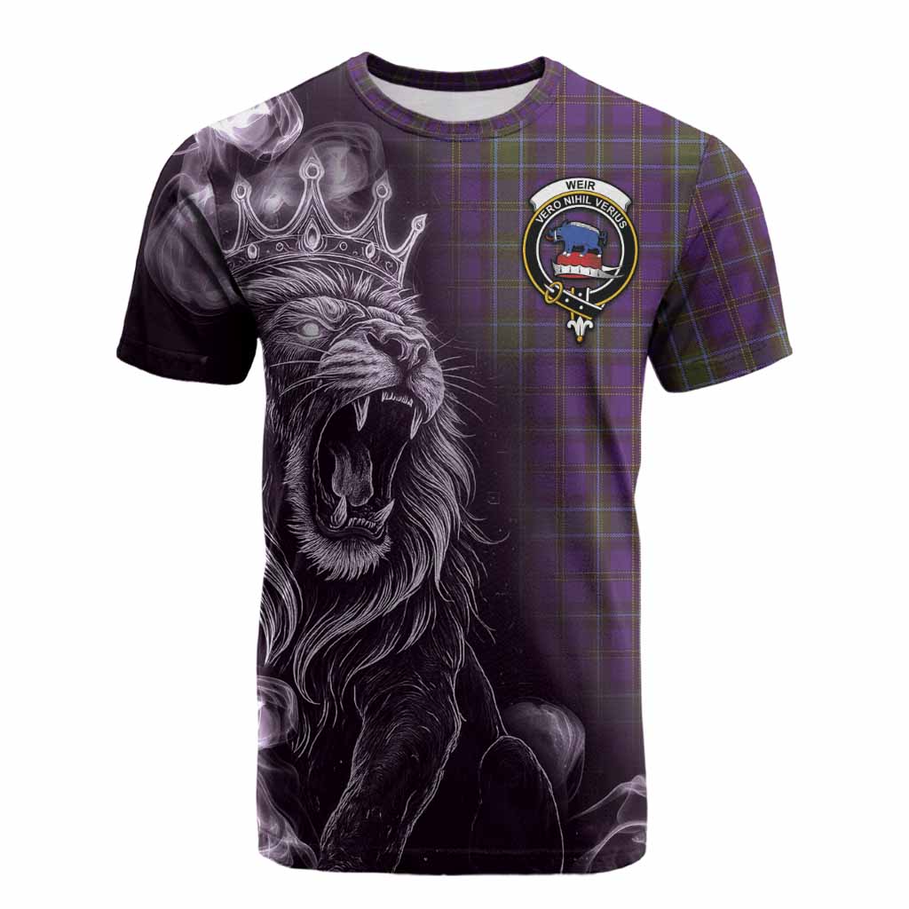 Weir Tartan Cotton T-shirt Roaring Lion Heritage
