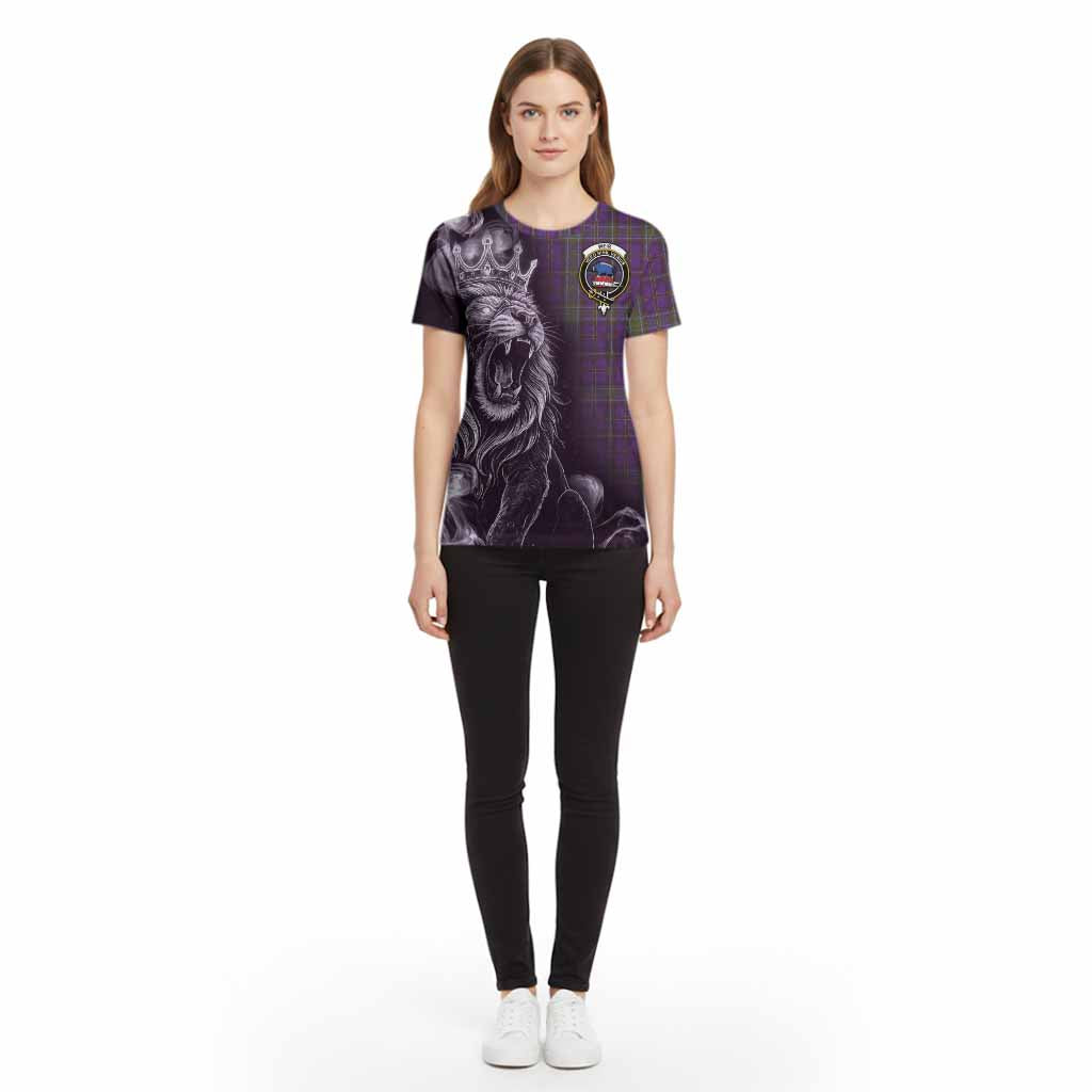 Weir Tartan Cotton T-shirt Roaring Lion Heritage