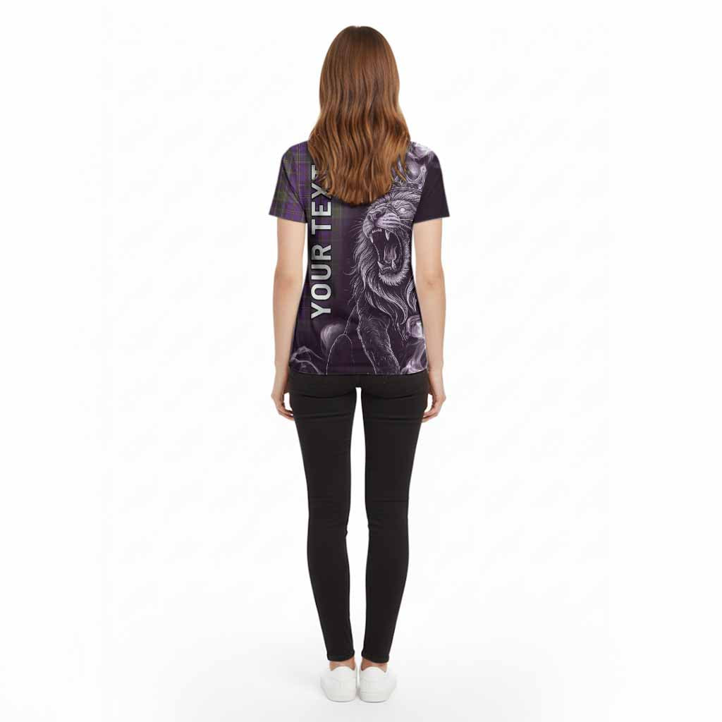 Weir Tartan Cotton T-shirt Roaring Lion Heritage