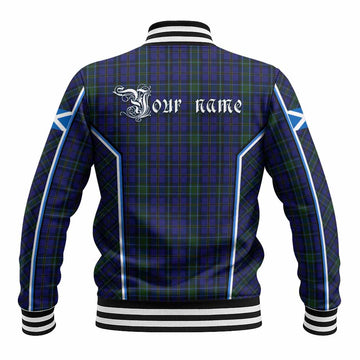 Weir Tartan Crest Baseball Jacket Scotland Coat of Arm Flag Style