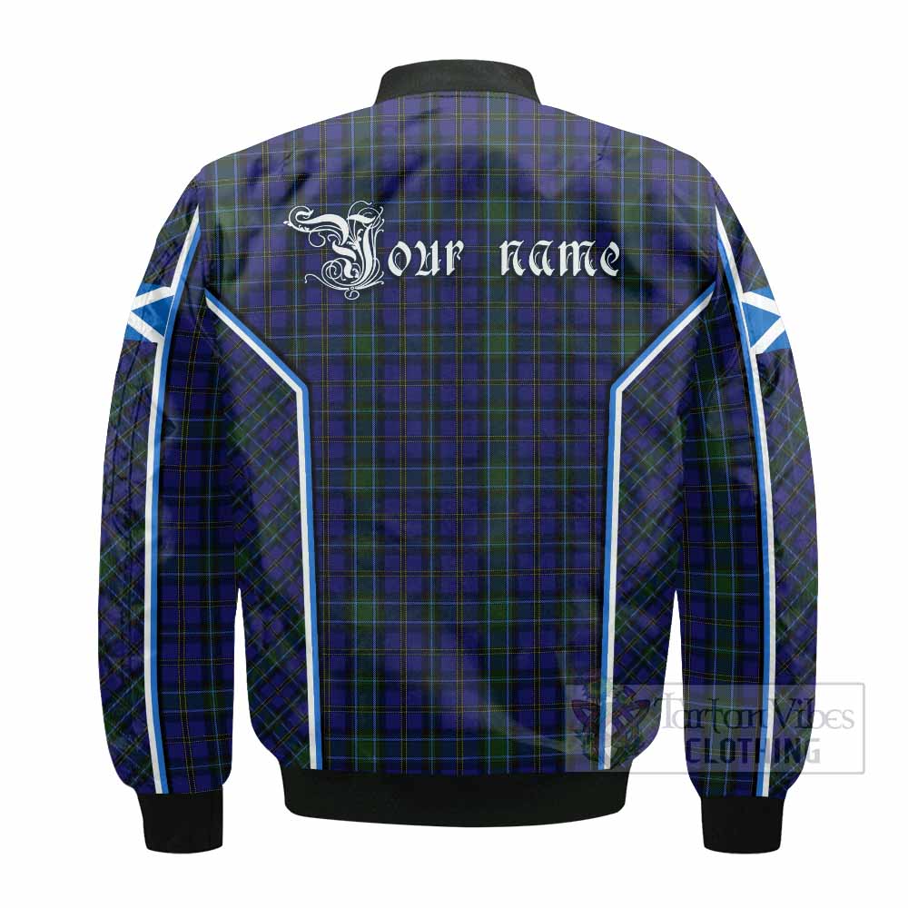 Weir Tartan Crest Bomber Jacket Scotland Coat of Arm Flag Style - Tartan Vibes Clothing