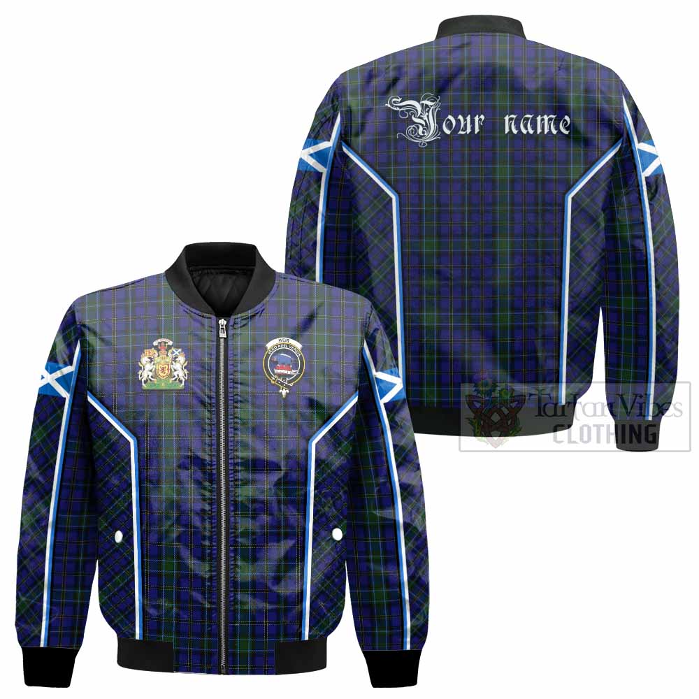 Weir Tartan Crest Bomber Jacket Scotland Coat of Arm Flag Style - Tartan Vibes Clothing