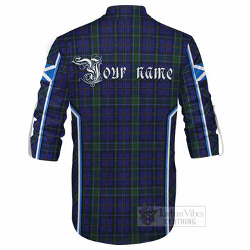 Weir Tartan Crest Ghillie Kilt Shirt Scotland Coat of Arm Flag Style