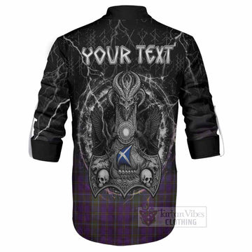 Weir Tartan Crest Ghillie Shirt Celtic Odin's Raven Legacy