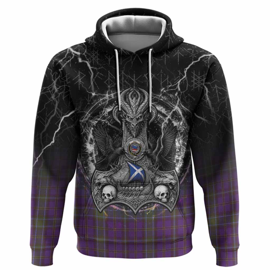 Weir Tartan Crest Hoodie Celtic Odin's Raven Legacy