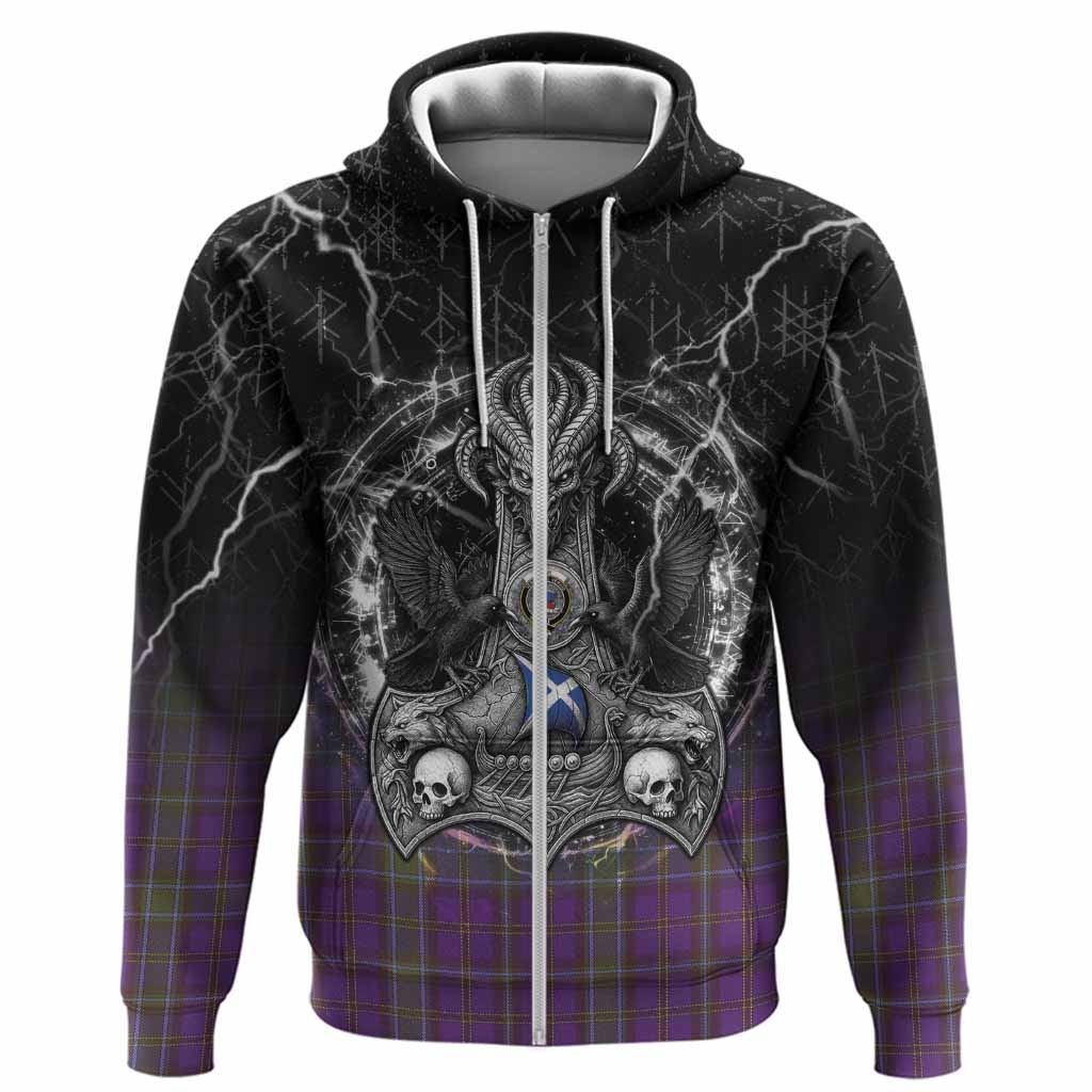 Weir Tartan Crest Hoodie Celtic Odin's Raven Legacy