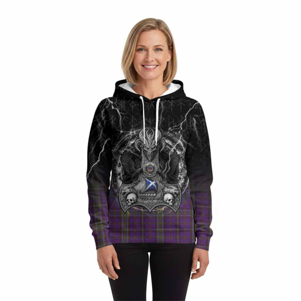 Weir Tartan Crest Hoodie Celtic Odin's Raven Legacy