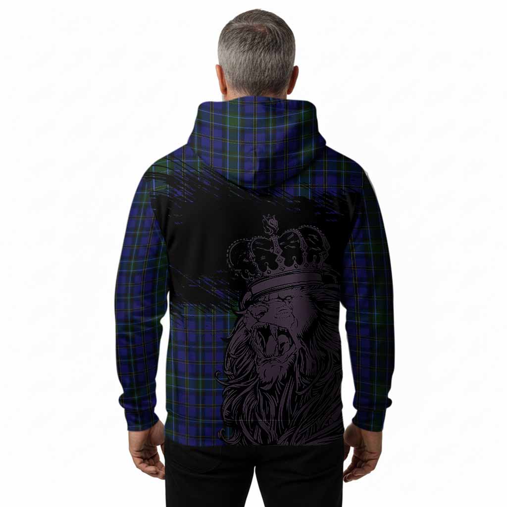 Weir Tartan Crest Hoodie Crowned Lion Heritage Style