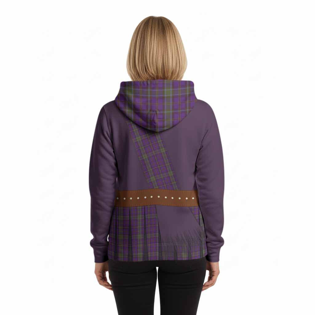 Weir Tartan Crest Hoodie Kilt Costume Style