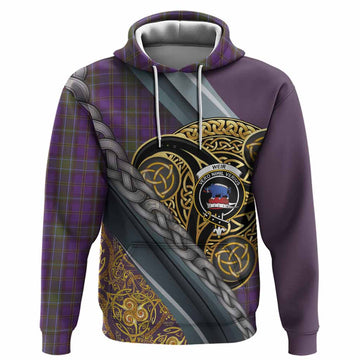 Weir Tartan Crest Hoodie Scottish Triskele Celtic