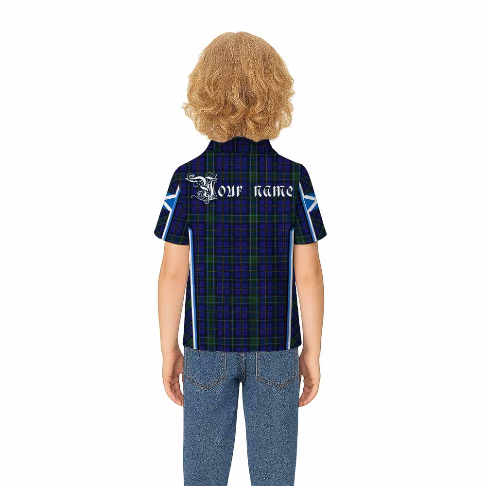 Weir Tartan Crest Kid Polo Shirt Scotland Coat of Arm Flag Style - Tartan Vibes Clothing