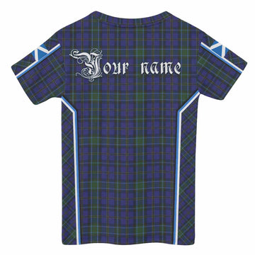 Weir Tartan Crest Kid T-shirt Scotland Coat of Arm Flag Style - Tartan Vibes Clothing