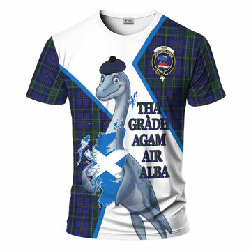Weir Tartan Crest Loch Ness Monster T-Shirt Nessie Scottish Map Tha Gradh Agam Air Alba