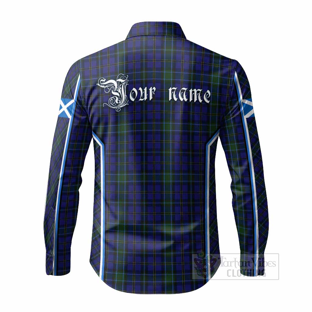 Weir Tartan Crest Long Sleeve Button Shirts Scotland Coat of Arm Flag Style - Tartan Vibes Clothing