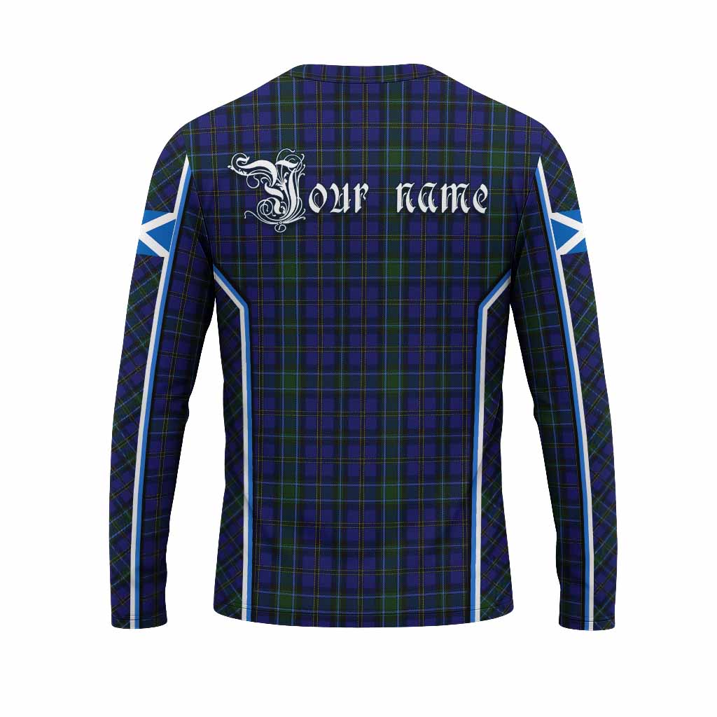 Weir Tartan Crest Long Sleeve T-Shirt Scotland Coat of Arm Flag Style - Tartan Vibes Clothing