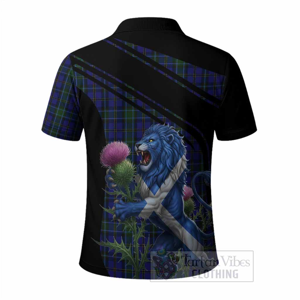 Weir Tartan Crest Polo Shirt Scottish Lion Rampant Thistle - Tartan Vibes Clothing