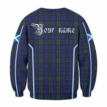 Weir Tartan Crest Sweatshirt Scotland Coat of Arm Flag Style
