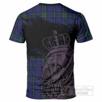 Weir Tartan Crest T-Shirt Crowned Lion Heritage Style