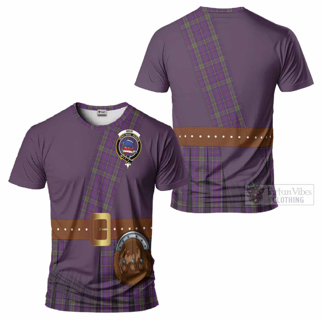 Weir Tartan Crest T-Shirt Kilt Costume Style