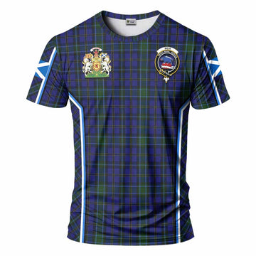 Weir Tartan Crest T-shirt Scotland Coat of Arm Flag Style - Tartan Vibes Clothing