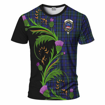 Weir Tartan Crest T-Shirt Scottish Thistle Pride Heritage Art