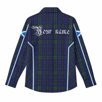 Weir Tartan Crest Women Casual Shirt Scotland Coat of Arm Flag Style - Tartan Vibes Clothing