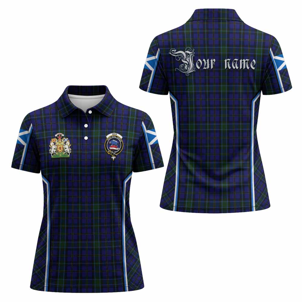 Weir Tartan Crest Women's Polo Shirt Scotland Coat of Arm Flag Style - Tartan Vibes Clothing