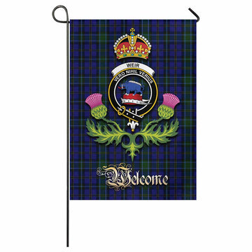 Weir Tartan Family Crest Garden Flag Royal Thistle Welcome Style