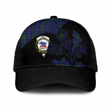 Weir Tartan Family Crest Mesh Trucker Cap Scotland Thistle Floral Flag Style
