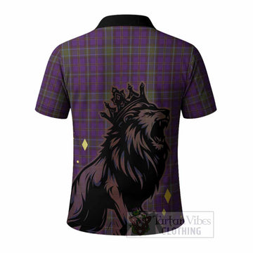 Weir Tartan Family Crest Polo Shirt Crowned Lion Roaring