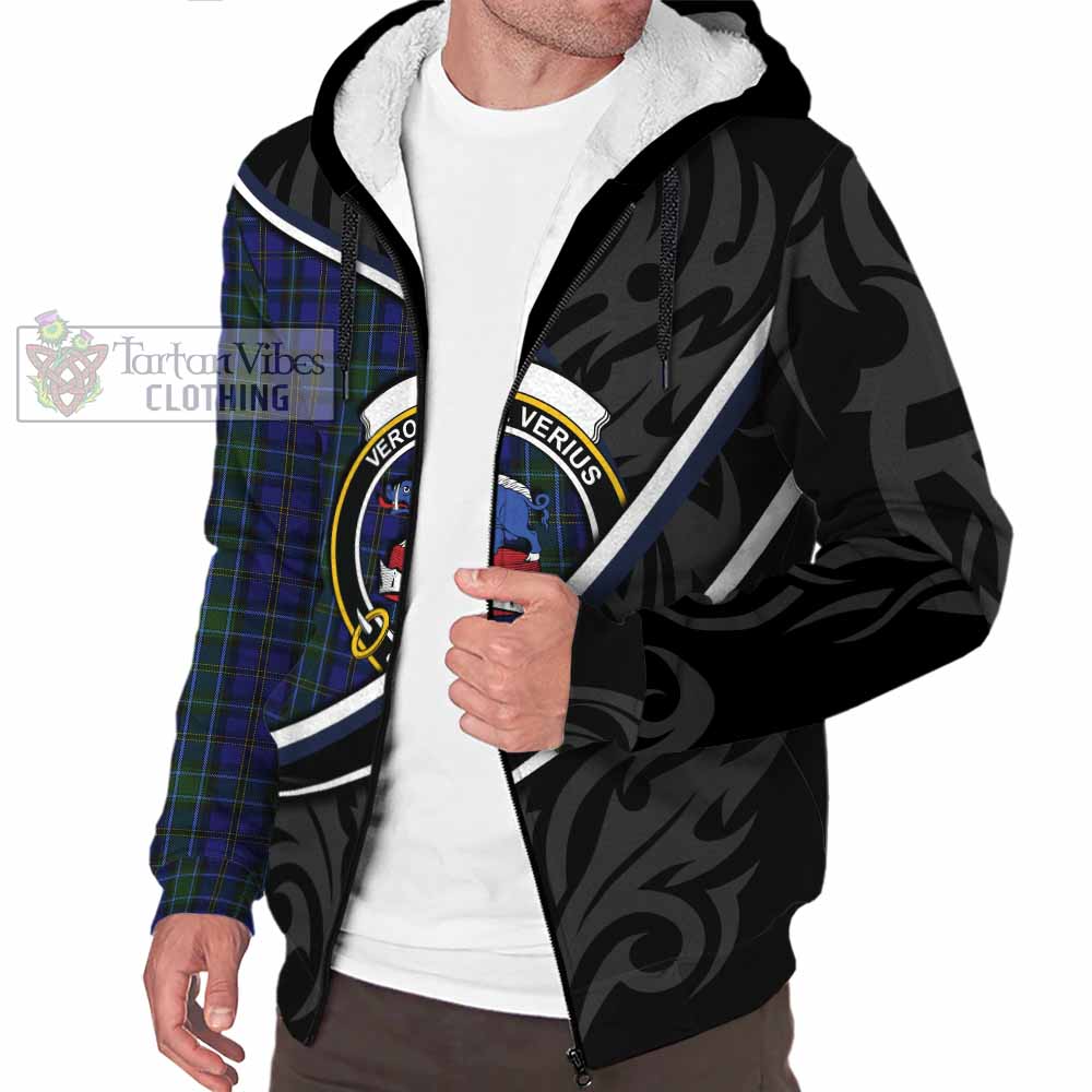 Weir Tartan Family Crest Sherpa Hoodie Celtic Scottish Thistle Floral - Tartan Vibes Clothing