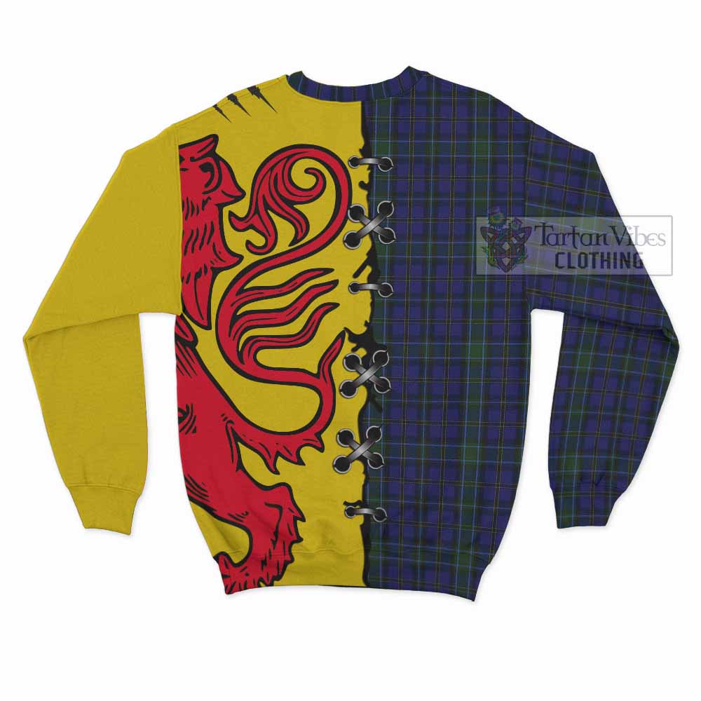 Weir Tartan Family Crest Sweatshirt Lion Rampant Honor - Tartan Vibes Clothing