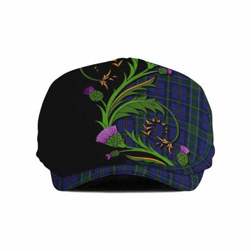Weir Tartan Flat Cap, Jeff Cap Scottish Thistle Pride Heritage Art