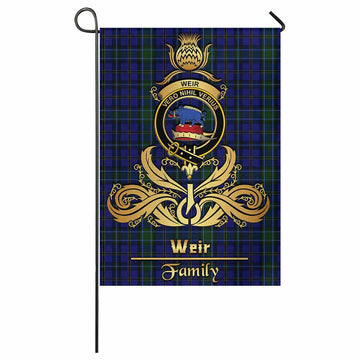 Weir Tartan Garden Flag with Highland Thistle Cherish Family Crest Style