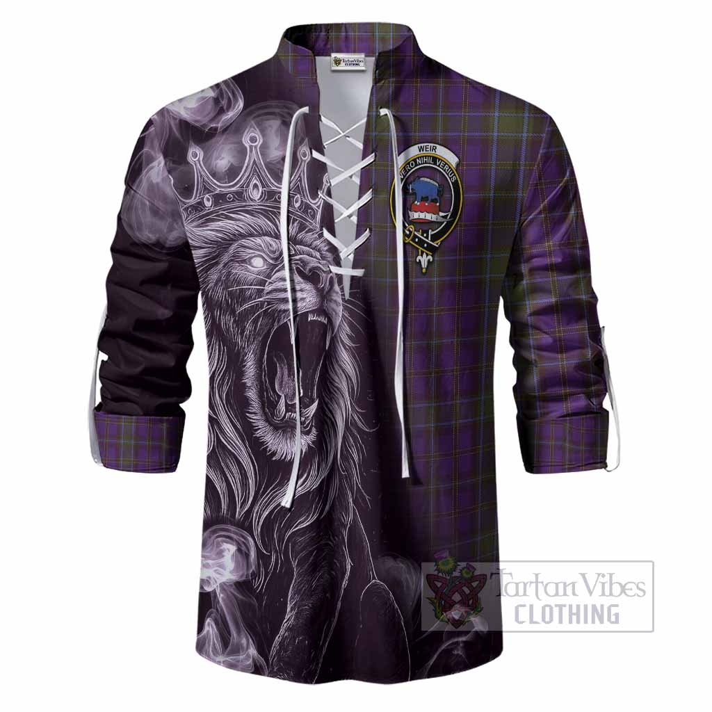 Weir Tartan Ghillie Shirt Roaring Lion Heritage