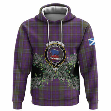 Weir Tartan Hoodie Thistle Scottish Spirit