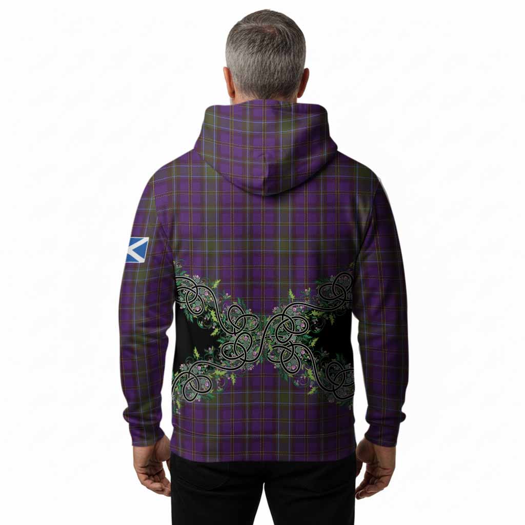 Weir Tartan Hoodie Thistle Scottish Spirit