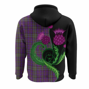 Weir Tartan Hoodie Traditional Scottish Thistle