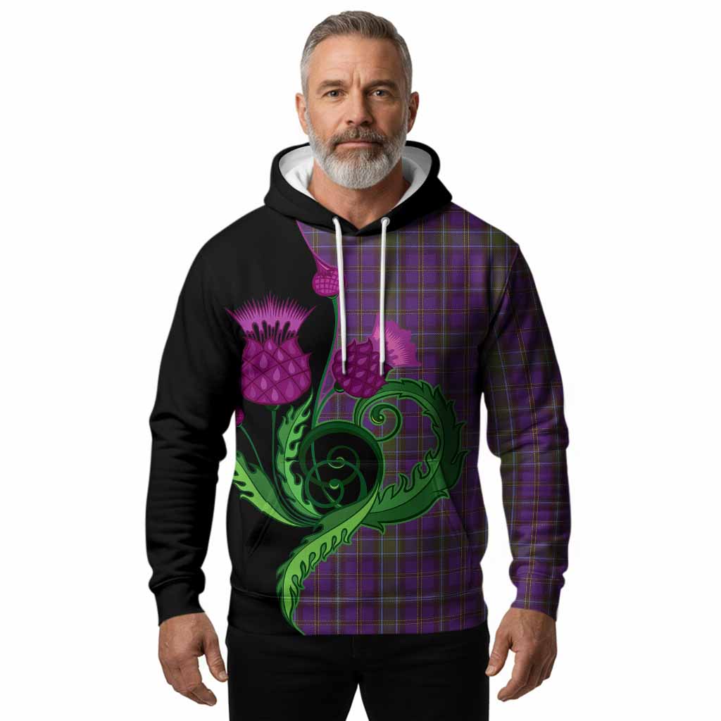 Weir Tartan Hoodie Traditional Scottish Thistle